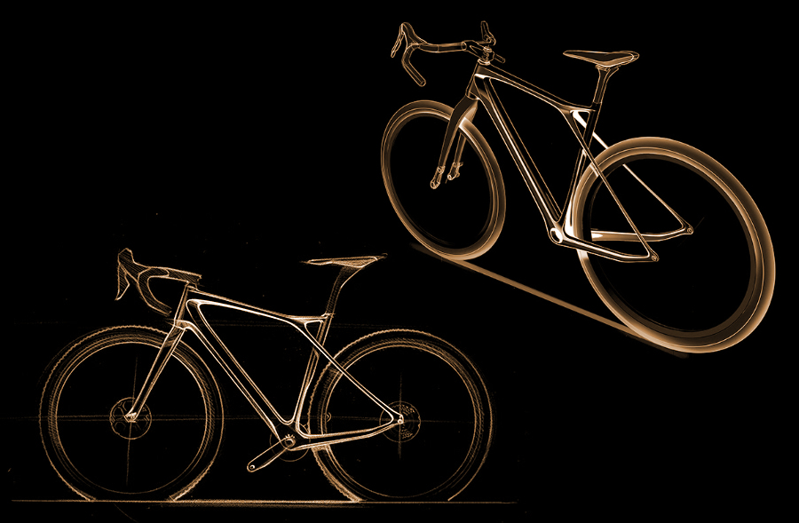 studio concept bicicletta gravel